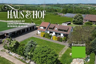 Haus & Hof! 2-Familienhaus auf ehemaligem Gärtnereigelände