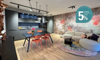 Bezugsfertiger Neubau: 3-Zimmer-Wohnung mit zwei Bädern und Südloggia mit Hofblick im Lorettoviertel