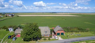 Zweifamilienhaus unter Reet, mit Doppelgarage und Sauna