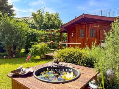 Wohnen wie im eigenen Haus - Charmante 3-Zimmer Wohnung mit idyllischem Traumgarten