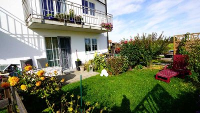 Vermietete 3 Zimmer Wohung mit Terrasse, Garten in Tannheim
