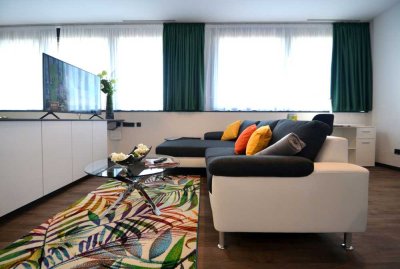 Schicke 1-Zimmer-Penthouse-Wohnung, komfortabel ausgestattet, Innenstadt Offenbach