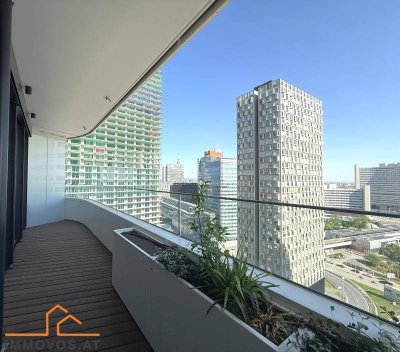 EIGENTUMSWOHNUNG NAHE UNO-CITY: 2-ZIMMER PANORAMA-APARTMENT IN DEN DANUBE FLATS