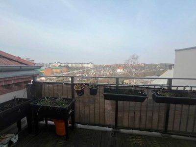Denkmalschutz: Familienwohnung in Leipzig Gohlis-Süd mit Balkon und Aufzug