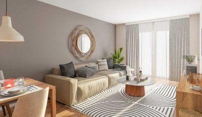 4-Zi.-Wohnung, Südloggia, zwei Bäder – barrierefrei