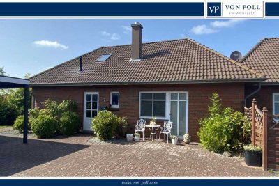 Moderner Bungalow in versetzter Bauweise an der Nordsee mit Ausbaureserve