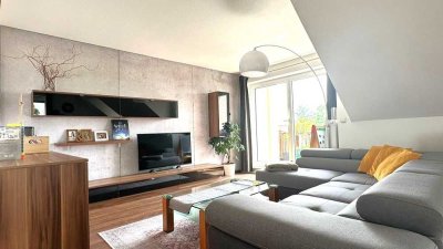 3-Zimmer Maisonette-Wohnung mit zwei Balkonen, zzgl. 24 m² Galerie, Tiefgaragen-&Außenstellplatz