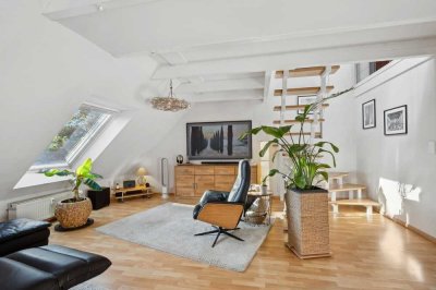 Urbanes Wohnen mit Freiraum – Maisonettewohnung mit Galerie und Südwest-Loggia