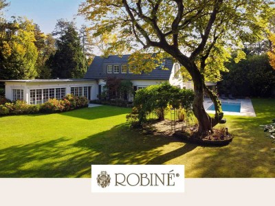 Kaufpreisreduzierung - Villa mit parkähnlichem Garten und Außenschwimmbad in Meerbusch