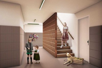Grüner Wohntraum: Stilvolle 3-Zimmer-Wohnung mit Loggia und Balkon