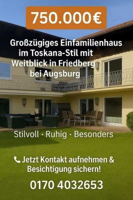 Einfamilienhaus im Toskana Stil in Friedberg bei Augsburg 750.000,-€