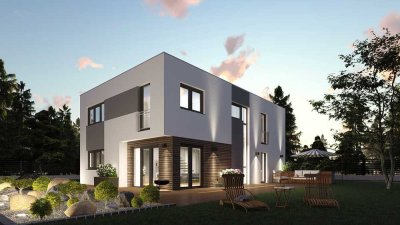 Klares Design, viel Raum: Bauhaus „Berlin“ inkl. Grundstück in Moosthenning