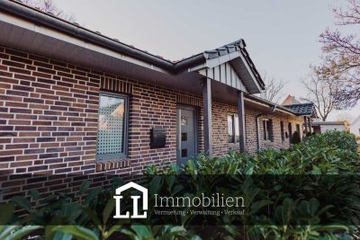 Zentral & ebenerdig wohnen: Reihenhaus-Bungalow.