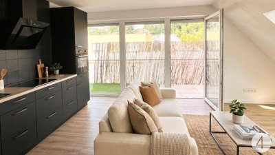 3 Zimmer Dachgeschosswohnung - sonnige Terrasse - gute Anbindung - Parkplatz