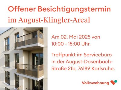 Neubau-Erstbezug: Ein-Zimmer-Wohnung mit Balkon (Wohnberechtigungsschein erforderlich)