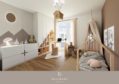 Berger Quartier: Attraktive 3-Zimmer-Wohnung mit Balkon und Terrasse