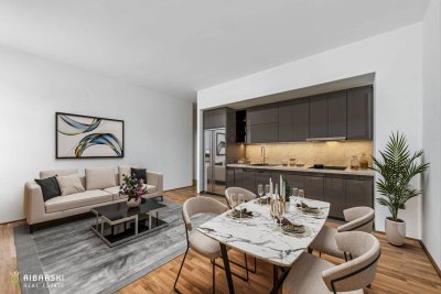PROVISIONSFREI inkl. 2 TG Plätze - Wohnen in Verbundenheit - stylische Maisonette mit südseitiger Dachterrasse