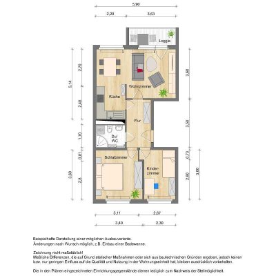 Die Wohnung wird komplett neu saniert