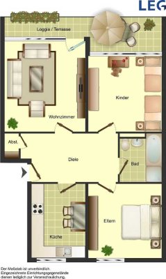 3-Zimmer-Wohnung in Münster Berg Fidel