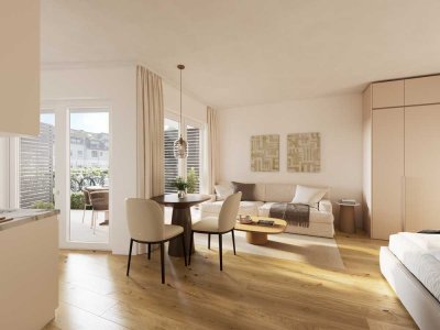 Neubau-Erdgeschosswohnung mit ruhiger Sonnenterrasse