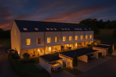 Neubau-Reihenhäuser in Großmehring – KfW-40-EE-Standard mit Carport, PV & Stellplatz inklusive!