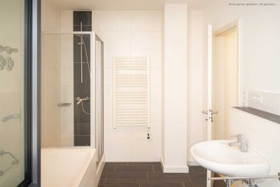 Komfortabel und modern: 1-Zimmer-Wohnung mit eigenem Garten