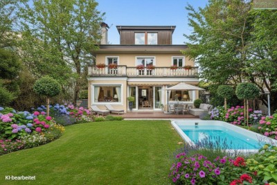 Elegante Villa mit Pool und Doppelgarage in Pötzleinsdorfer Aussichtslage!