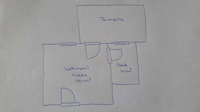 Zentrale und ruhige 1-Zimmer-Wohnung mit EBK und Terrasse in Jena