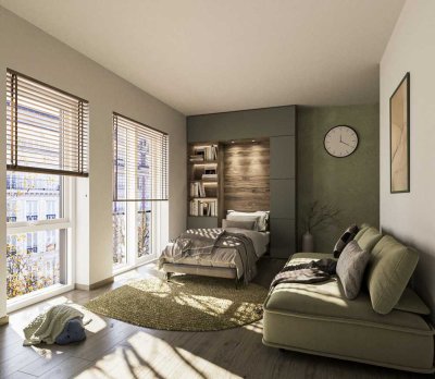 Weißensee: Berliner Allee: ERSTBEZUG im NEUBAU - ab SOFORT: 1-Zi-Whg mit 22 m² - VHS 3. OG