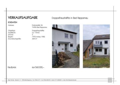 Doppelhaushälfte in Bad Rappenau