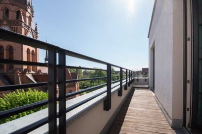 Modernes Wohnen über den Dächern Leipzigs | 2 Bäder | 2 Terrassen | Parkett | Tiefgarage | Aufzug