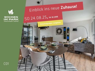 3-ZIMMER ETW MIT GARTENANTEIL - "WOHNEN IM PARK" IN LANGENAU