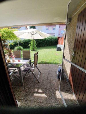 Modernisierte 2-Zimmer-Wohnung mit Terrasse und eigenen  garten   in Kirchackerstraße, Esslingen