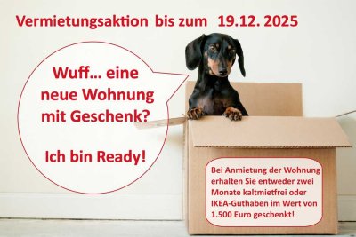 Vermietungsaktion bis 30.11.2025 - Kernsanierte 6-Raumwohnung + Balkon + zwei Bäder +EBK-Option!
