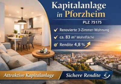 Attraktive Kapitalanlage mit solider Rendite – renovierte 2,5-Zimmer-Wohnung