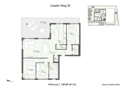 NIEDER ESCHBACHER TERRASSEN – großzügig wohnen, weit blicken, grün leben. - Wohnung 1
