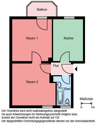 Bald renovierte Erdgeschosswohnung 2 Zimmer - Castrop-Rauxel