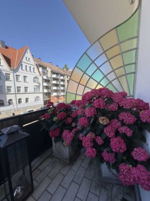Hannover Kleefeld: charmante 4,5-Zi-Altbauwohnung mit 2 Balkonen, Parkett, Terrazzo, Wannenbad, G-WC