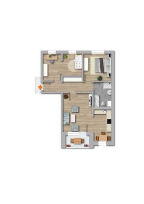 ---Nur noch eine 3-Zimmer-Wohnung übrig!!!---