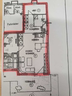 2-Zimmer-Wohnung mit Terrasse, Ilsfeld, Strombergstr.  Kaltmiete mit SP 690,00 €