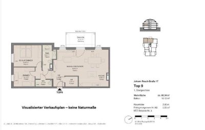 3-Zimmer Neubauwohnung mit Balkon, Parkplatz, Abstellraum &amp; Keller