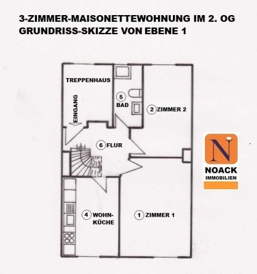 CHARMANTE 3-ZIMMER-MAISONETTEWOHNUNG MIT GROßER LOGGIA!