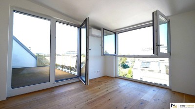 Neue Dachterassen-Wohnung, Erstbezug mit Tiefgaragenplatz