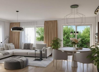 „Leben drinnen &amp; draußen“ Exklusive 4 Zimmer Gartenwohnung - NES 101