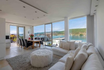 Ein Logenplatz am Wörthersee -Penthouse der Extraklasse mit exklusivem Strandbereich