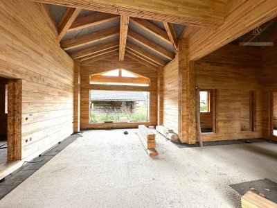 Vollholz-Bungalow mit Saunahaus in sonniger Lage Nähe Klagenfurt
