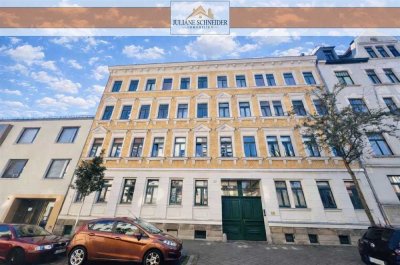 Denkmalgeschützte 2-Raum-Wohnung mit Garage & neuer Heizung im beliebten Stötteritz