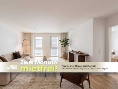 *2 NKM FREI* Neubau-Komfort in Leipzig: stilvoll, hell und effizient geschnittene 2-Zimmer-Wohnung!