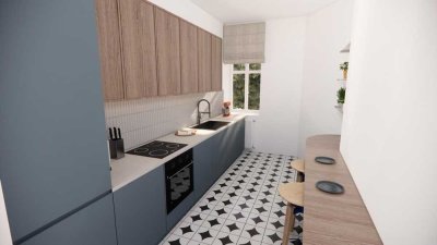 Ruhig wohnen in Friedrichshain: Vermietete 2-Zimmer-Wohnung mit Innenhofgarten