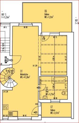 Helle 3-Zimmer Maisonette Wohnung in Wuppertal-Oberbarmen